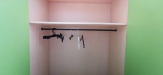 Armario juvenil 2 puertas madera