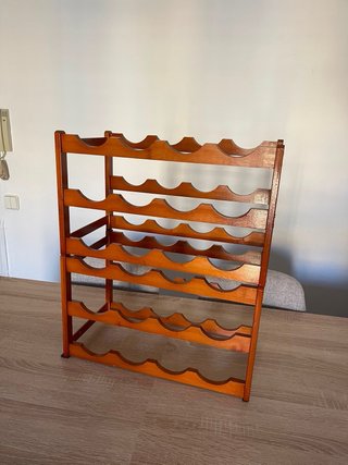 Scaffale per bottiglie di vino in legno