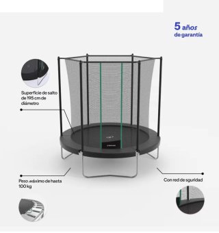 Cama elástica para jardín Decathlon  240 cms