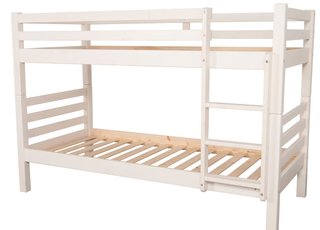 Cama Litera Blanca + Cajón Almacenaje