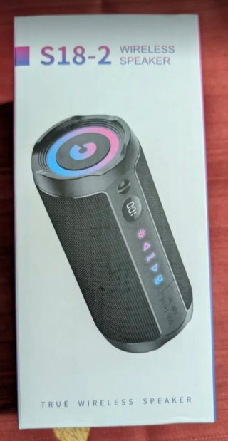 Altavoz Bluetooth S18-2 Negro Multicolor