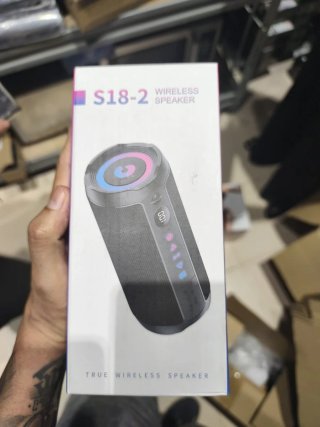 Altavoz Bluetooth S18-2 Negro Multicolor