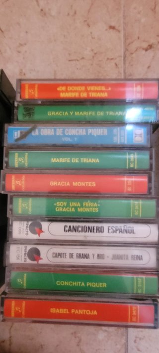 Lote cintas cassette antiguas copla