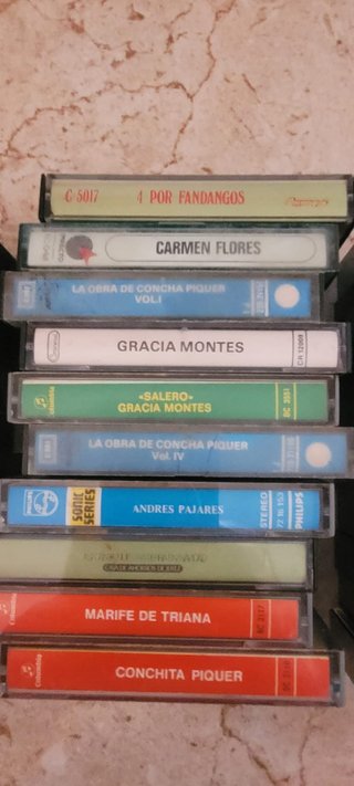 Lote cintas cassette antiguas copla