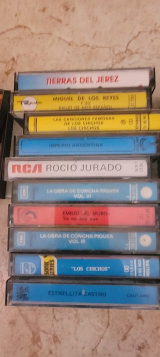 Lote cintas cassette antiguas copla