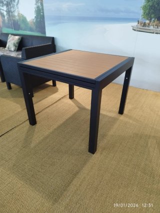 Mesa extensible de aluminio 90–180 × 90