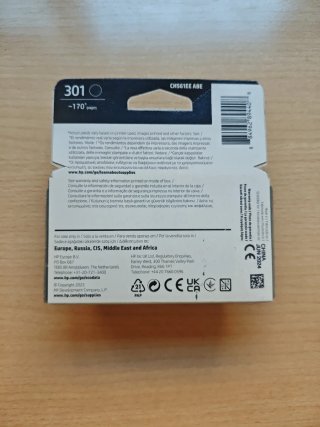 Pack Cartuchos HP 301 Originales (Negro+Tricolor).