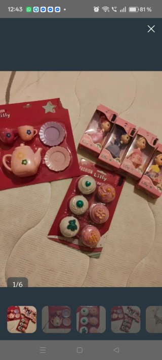 Confezione di giocattoli a forma di torte/cupcake