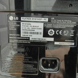 Monitor LG Flatron M197WDP-PC