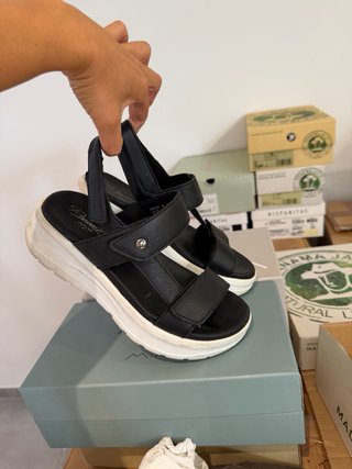 Sandalias Panama Jack Noor Shine 38 Negras