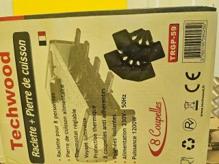 Raclette Techwood 8 personas + piedra para cocinar