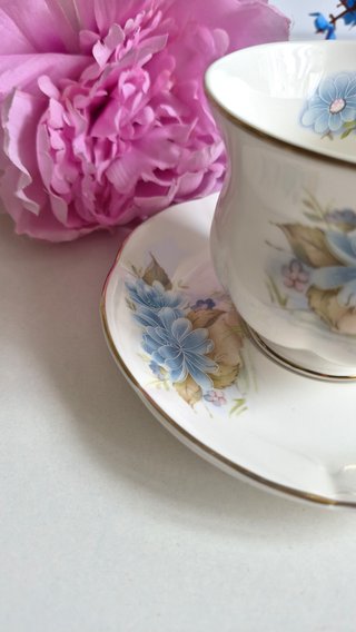 Taza y platillo porcelana inglesa