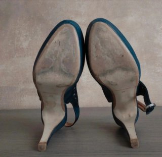 Scarpe donna eleganti grigie e blu
