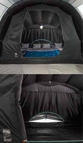 Tienda campaña familiar 4.1 Arpenaz Fresh&Black