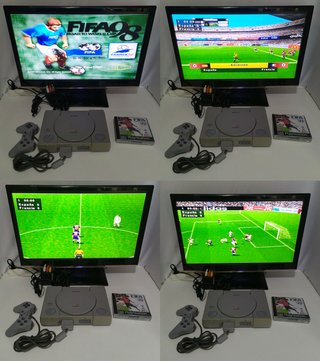Consola PS1 PSX SCPH 7502 + FIFA98 + CH-I.P+(LEED)