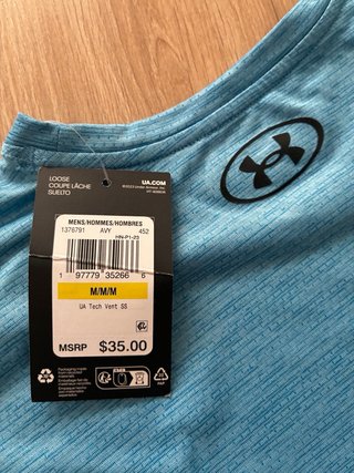 Camiseta Under Armour Azul Talla M