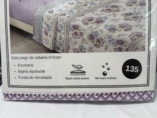 Juego de sábanas 3 piezas