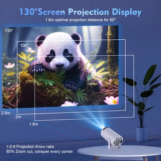 Proyector de Video Giratorio Resolucion 4K Wifi 5G