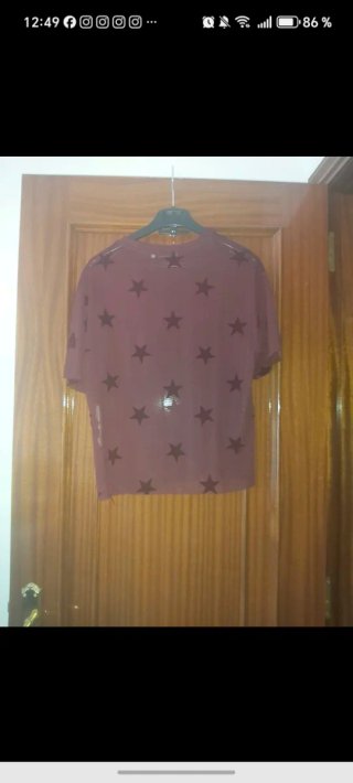 Camiseta de manga corta con estrellas