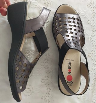 Sandalias Notton Piel Plataforma Talla 39