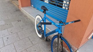 Bicicleta Fixie Azul - Sin Marcha