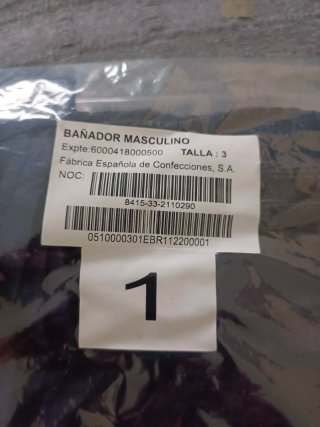 Bañador Militar ET Talla L