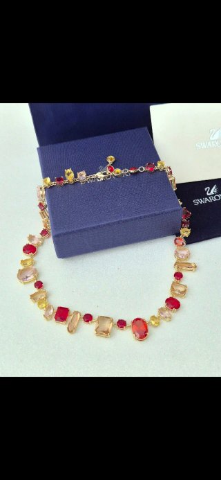 Colar Swarovski pedras mistas