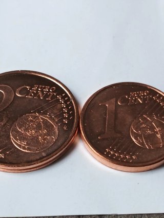2 Monedas Euro Céntimos España 2025