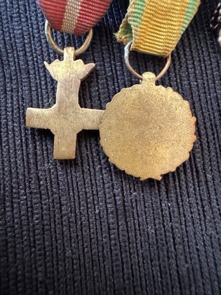 Barra de medallas militares españolas vintage
