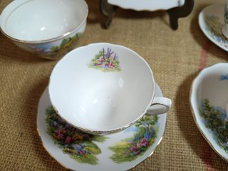 Royal Vale Porcelana Inglesa Tazas y Plato
