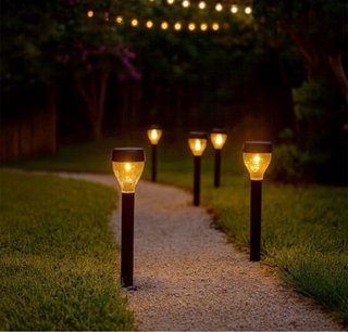 Set 5 Luci LED Solari Giardino 32cm