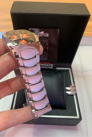 Reloj Lotus Cronógrafo Naranja y Negro