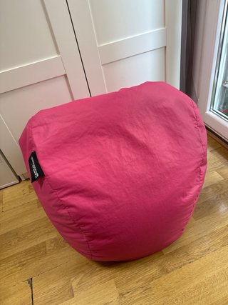 Puff rosa de poliéster