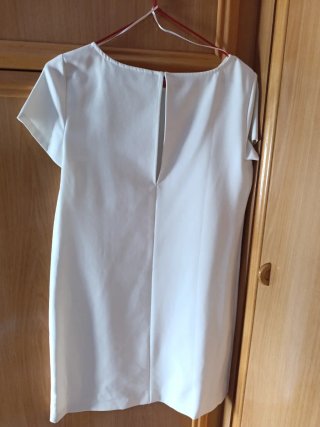 Vestido Zara Blanco Talla S