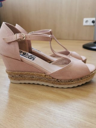 Sandalias Refresh T-Strap Rosa Talla 39