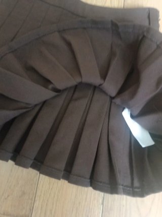 Falda plisada Zara niña marrón talla 8