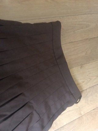 Falda plisada Zara niña marrón talla 8
