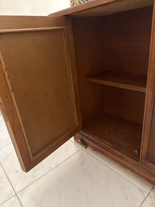 Mueble de entrada madera y metal