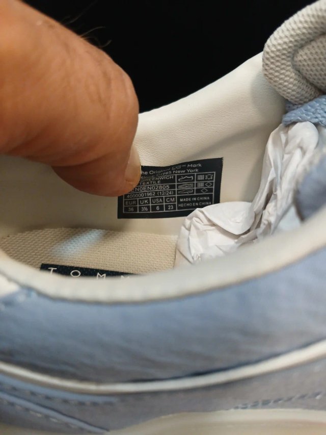 T 36 a 41 Tênis Tommy Jeans Feminino Azul/Branco