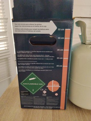 Botella de Helio para Globos