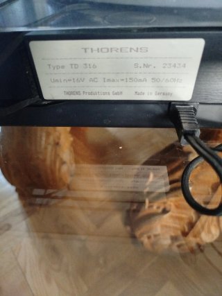 Tocadiscos Thorens TD 316 Negro