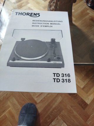 Tocadiscos Thorens TD 316 Negro