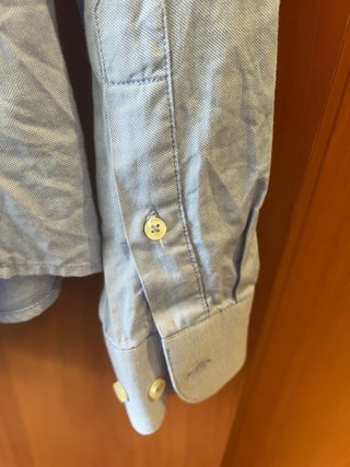 Camisa Zara Hombre Azul Talla S