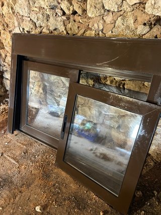 Ventanas Aluminio Marrón (3 Unidades)