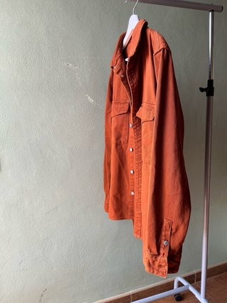 Sobrecamisa Zara Hombre Talla L Naranja