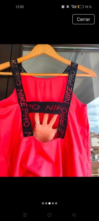 Camiseta Nike Pro Rosa Talla S