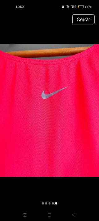 Camiseta Nike Pro Rosa Talla S