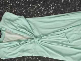 Abito Elisabetta Franchi asimmetrico verde