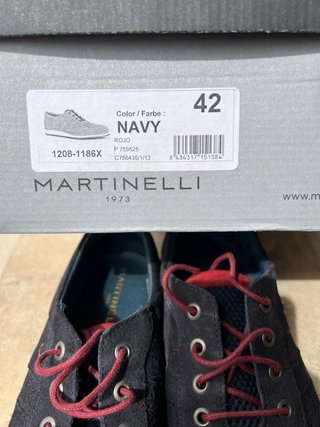 Zapatos Martinelli Talla 42 Azul/Rojo