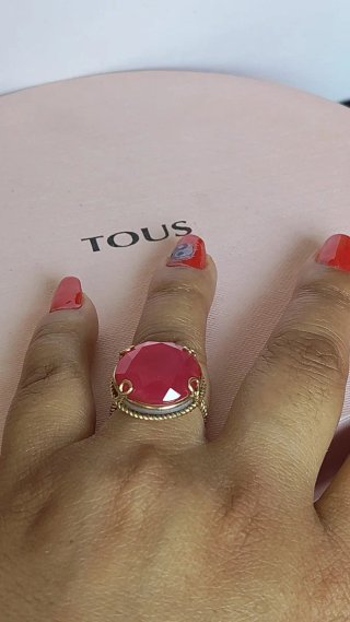 Anillo Tous Venesia plata vermey